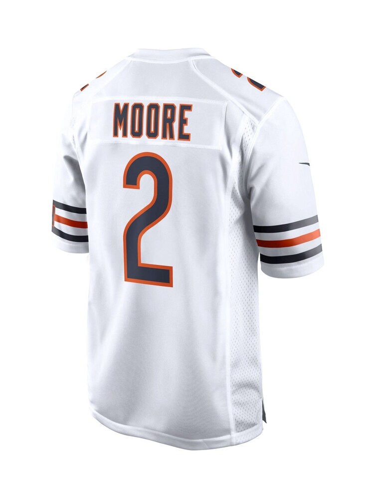 Fanatics Chicago Bears Game Road White Jersey D.J. Moore - Image 3 of 3 Fanatics Chicago Bears Game Road White Jersey D.J. Moore - Image 3 of 3