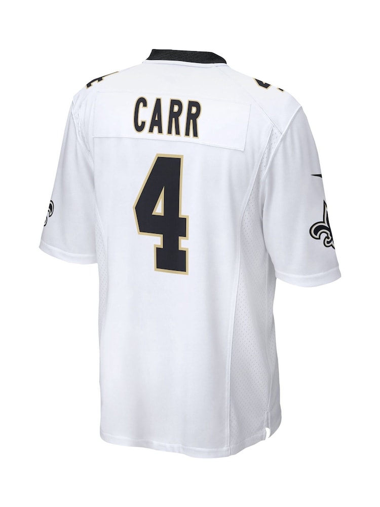 Fanatics New Orleans Saints Game Road White Jersey - Derek Carr - Image 3 of 3 Fanatics New Orleans Saints Game Road White Jersey - Derek Carr - Image 3 of 3