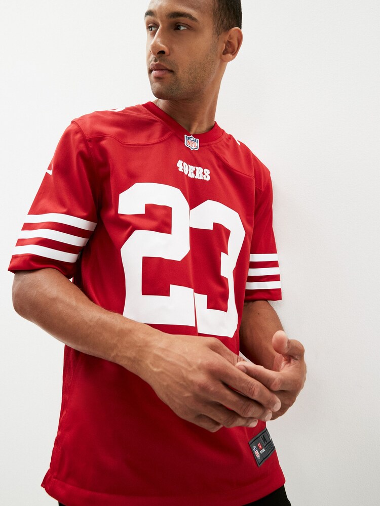 Fanatics Red San Francisco 49ers Game Team Colour Jersey - Christian McCaffrey - Image 1 of 8