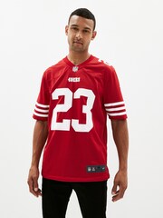 Fanatics Red San Francisco 49ers Game Team Colour Jersey - Christian McCaffrey - Image 4 of 8