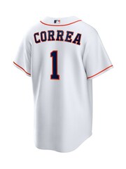 Fanatics Houston Astros Official Replica Home White Jersey with Correa 1 Printing - Image 3 of 3