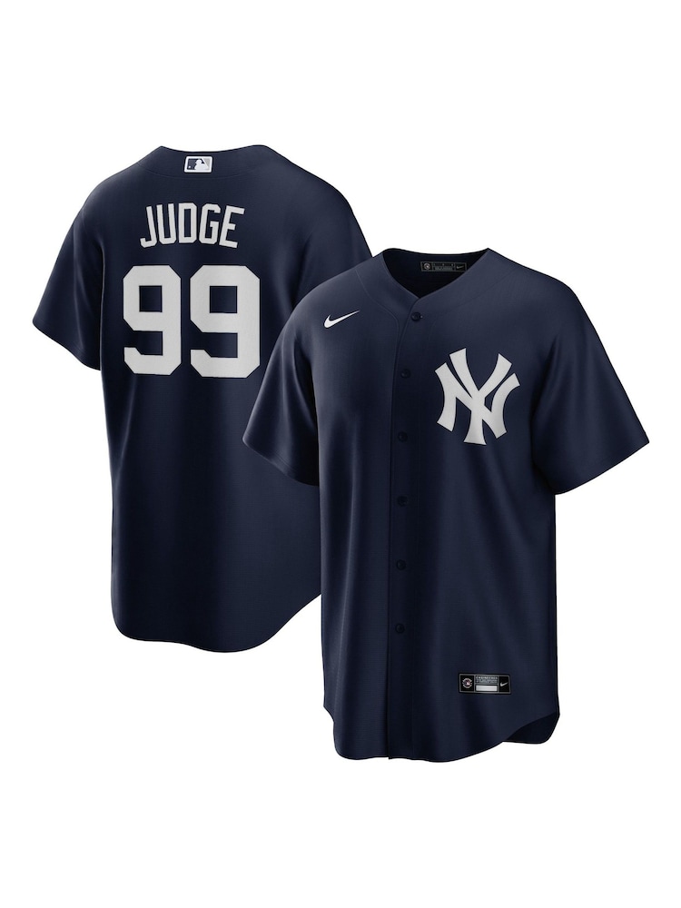 Fanatics Blue New York Yankees Official Replica Alternate Jersey With Judge 99 Printing - Image 1 of 3 Fanatics Blue New York Yankees Official Replica Alternate Jersey With Judge 99 Printing - Image 1 of 3