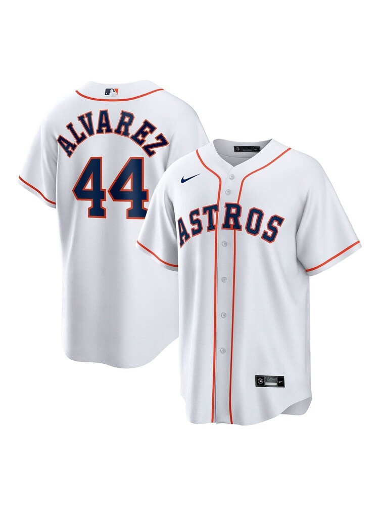 Fanatics Houston Astros Official Replica Home White Jersey With Alvarez 44 Printing - Image 1 of 1