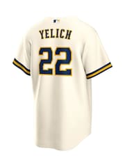 Fanatics Milwaukee Brewers Official Replica Home White Jersey with Yelich 22 Printing - Image 3 of 3