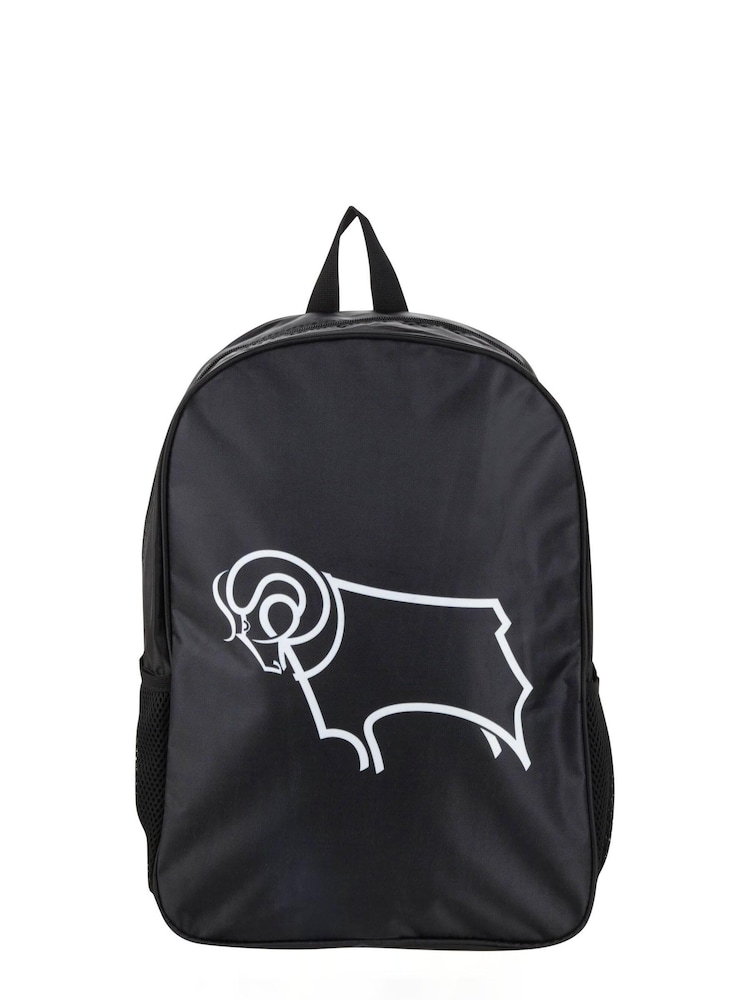 Fanatics Derby County Crest Black Backpack - Image 1 of 3