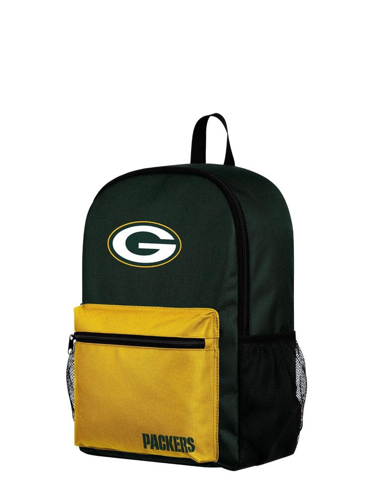 Fanatics Green Bay Packers Colourblock Backpack - Image 1 of 2 Fanatics Green Bay Packers Colourblock Backpack - Image 1 of 2