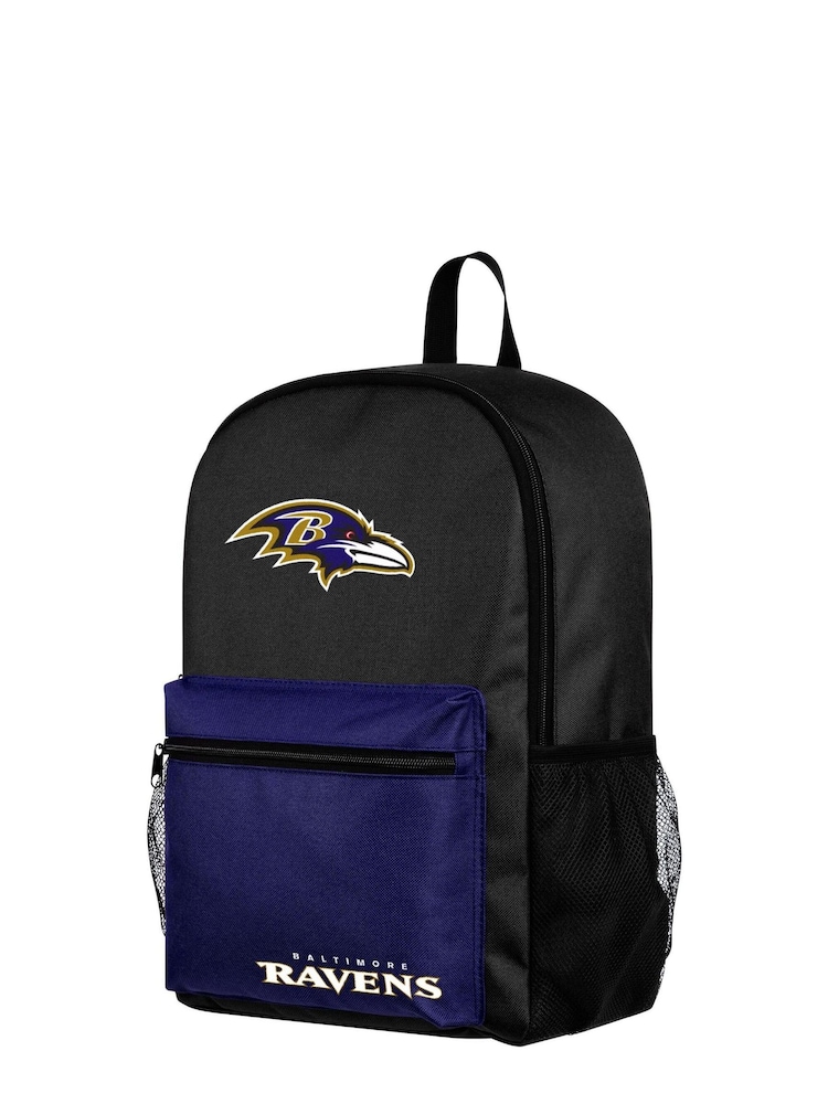 Fanatics Baltimore Ravens Colourblock Black Backpack - Image 1 of 2