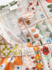 Multi Patchwork Print 100% Cotton Shirt and Shorts Set (3mths-7yrs) - Image 7 of 7