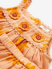 Orange Sunflower Co-Ord 100% Cotton Top and Shorts (3mths-7yrs) - Image 7 of 7