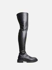 Linzi Black Sonny Over The Knee Long Boots - Image 3 of 6