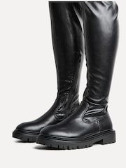 Linzi Black Sonny Over The Knee Long Boots - Image 5 of 6