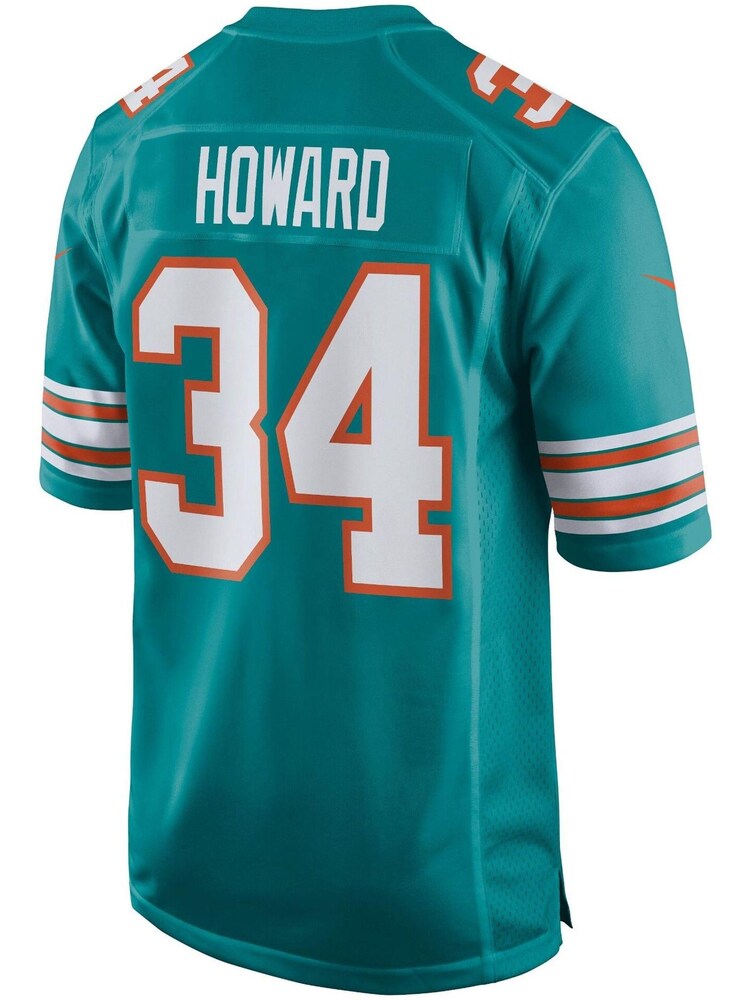 Fanatics Green Miami Dolphins Game Alternate Jordan Howard Jersey - Image 3 of 3