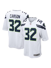 Fanatics Seattle Seahawks Game Road White Jersey - Chris Carson - Image 1 of 3