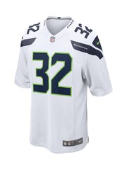 Fanatics Seattle Seahawks Game Road White Jersey - Chris Carson - Image 2 of 3