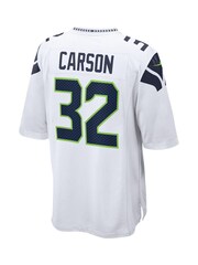 Fanatics Seattle Seahawks Game Road White Jersey - Chris Carson - Image 3 of 3