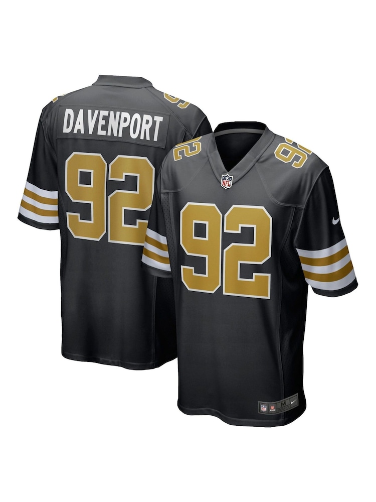 Fanatics New Orleans Saints Alternate Game Black Jersey - Marcus Davenport - Image 1 of 3 Fanatics New Orleans Saints Alternate Game Black Jersey - Marcus Davenport - Image 1 of 3