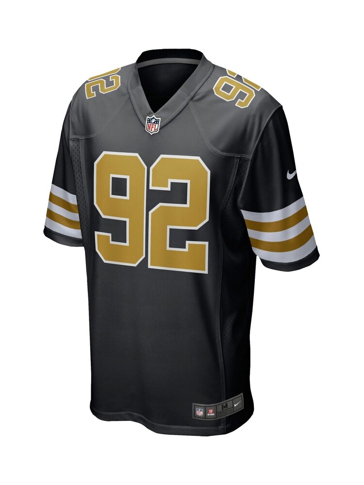 Fanatics New Orleans Saints Alternate Game Black Jersey - Marcus Davenport - Image 2 of 3 Fanatics New Orleans Saints Alternate Game Black Jersey - Marcus Davenport - Image 2 of 3