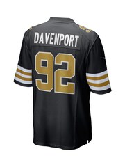 Fanatics New Orleans Saints Alternate Game Black Jersey - Marcus Davenport - Image 3 of 3