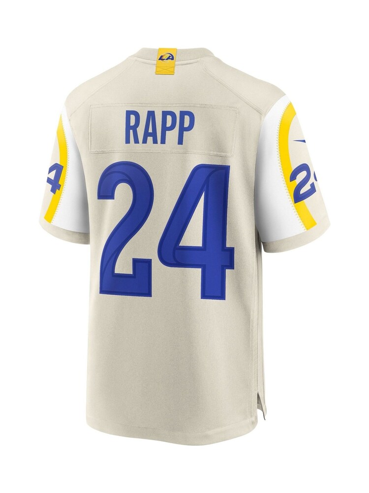 Fanatics Yellow Los Angeles Rams Game Road Jersey Taylor Rapp - Image 3 of 3