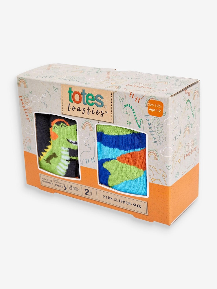 Totes Black Toasties Childrens Original 2 Pack Socks - Image 4 of 4