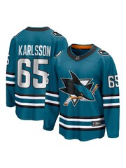 Fanatics Green San Jose Sharks Branded Home Breakaway Erik Karlsson Jersey - Image 1 of 3