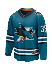 Fanatics Green San Jose Sharks Branded Home Breakaway Mario Ferraro Jersey - Image 2 of 3