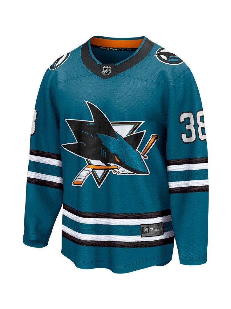 Fanatics Green San Jose Sharks Branded Home Breakaway Mario Ferraro Jersey - Image 2 of 3
