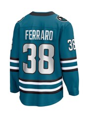 Fanatics Green San Jose Sharks Branded Home Breakaway Mario Ferraro Jersey - Image 3 of 3