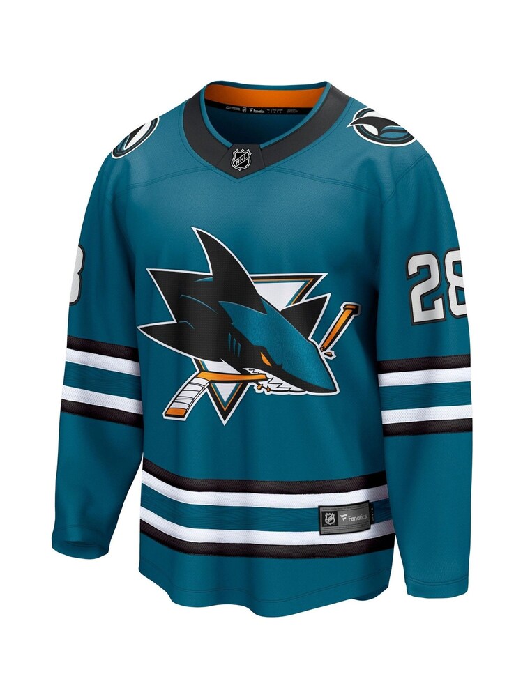 Fanatics Green San Jose Sharks Branded Home Breakaway Timo Meier Jersey - Image 2 of 3