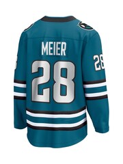 Fanatics Green San Jose Sharks Branded Home Breakaway Timo Meier Jersey - Image 3 of 3