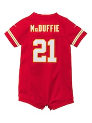 Fanatics Red Kansas City Chiefs Home Jersey Romper Newborn - Image 3 of 3