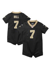 Fanatics Black New Orleans Saints Home Jersey Romper Newborn - Image 1 of 3