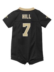 Fanatics Black New Orleans Saints Home Jersey Romper Newborn - Image 3 of 3