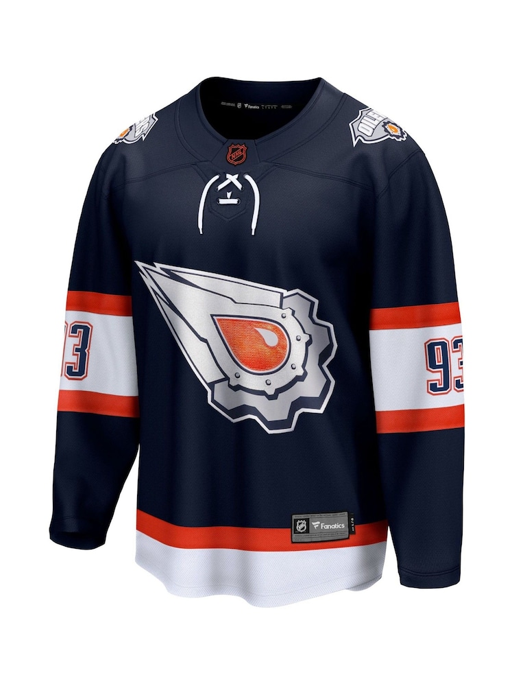 Edmonton Oilers Fanatics Branded Special Edition 2.0 Breakaway Blue Jersey  - Ryan Nugent-Hopkins - Image 2 of 3