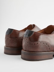 Brown Double Monk Shoes - Image 4 of 6