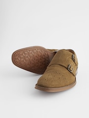 Stone Double Monk Shoes - Image 4 of 8