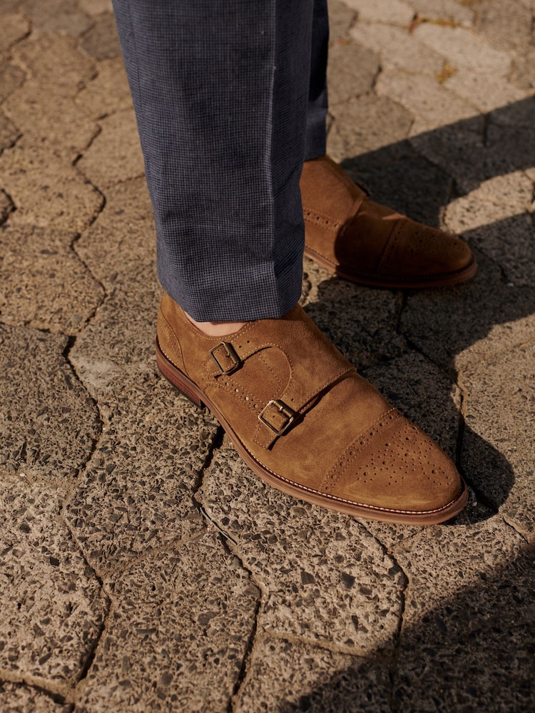 Stone Double Monk Shoes - Image 8 of 8
