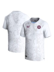 Castore White Aston Villa Away Shirt 2023-24 Kids - Image 1 of 3