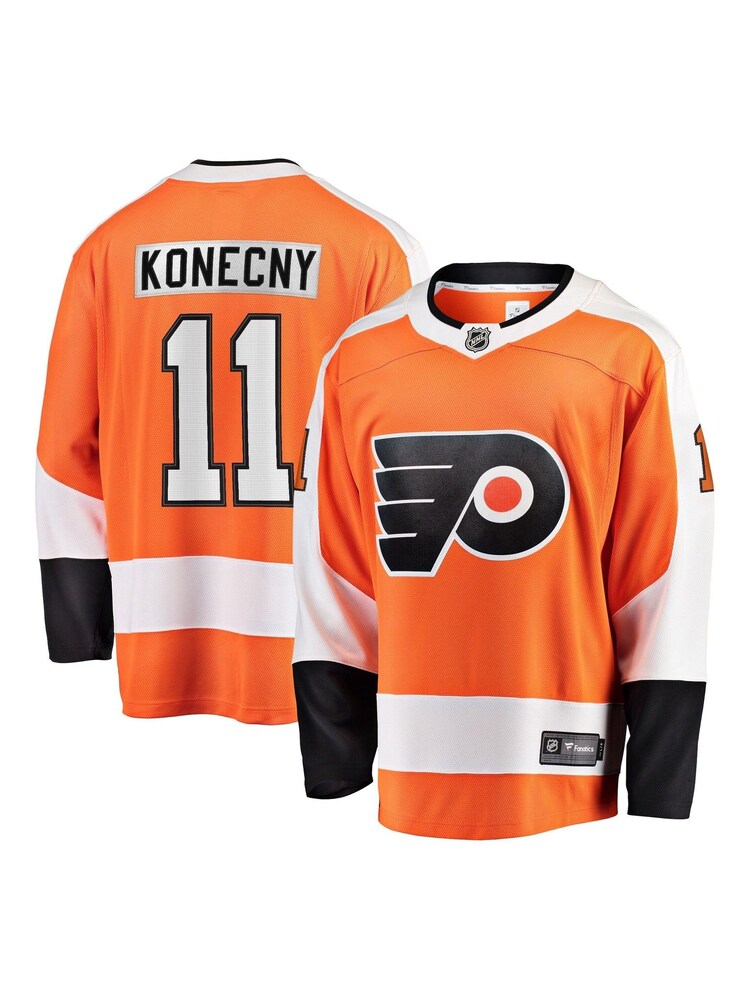 Fanatics Orange Philadelphia Flyers Fanatics Branded Home Breakaway Travis Konecny Jersey - Image 1 of 3