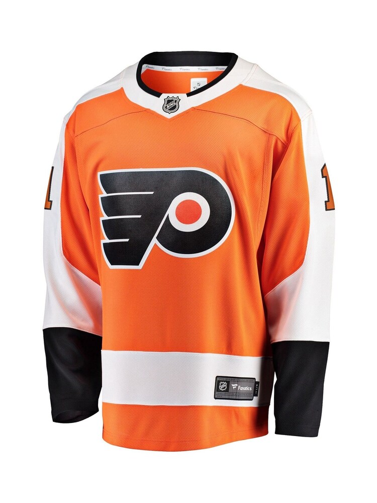 Fanatics Orange Philadelphia Flyers Fanatics Branded Home Breakaway Travis Konecny Jersey - Image 2 of 3