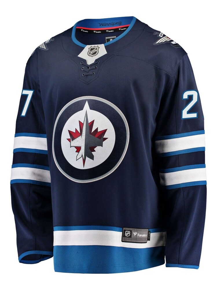 Fanatics Blue Winnipeg Jets Branded Home Breakaway Nikolaj Ehlers Jersey - Image 2 of 3