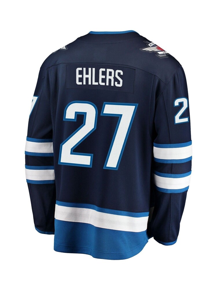 Fanatics Blue Winnipeg Jets Branded Home Breakaway Nikolaj Ehlers Jersey - Image 3 of 3