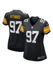 Fanatics Pittsburgh Steelers Game Alternate Cameron Heyward Black Jersey Womens - Image 1 of 3