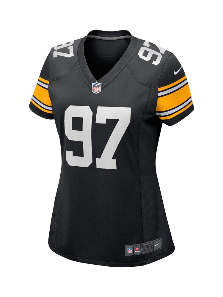 Fanatics Pittsburgh Steelers Game Alternate Cameron Heyward Black Jersey Womens - Image 2 of 3
