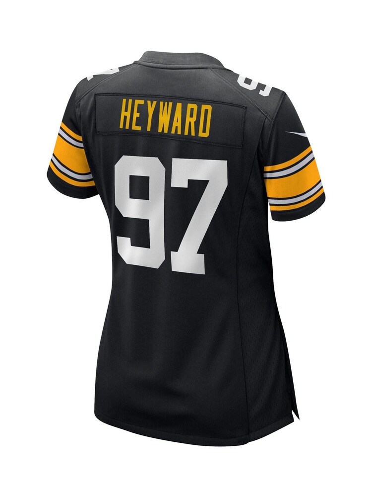 Fanatics Pittsburgh Steelers Game Alternate Cameron Heyward Black Jersey Womens - Image 3 of 3