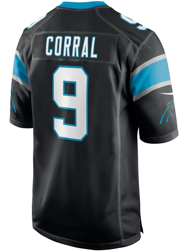 Fanatics Carolina Panthers Home Game Black Jersey  - Matt Corral - Image 3 of 3