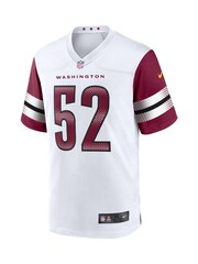 Washington Commanders Road Game White Jersey  - Jamin Davis - Image 2 of 3