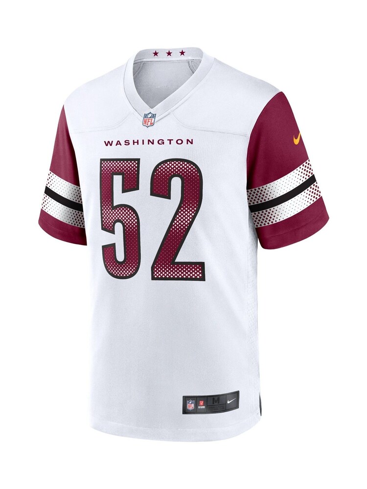 Washington Commanders Road Game White Jersey - Jamin Davis - Image 2 of 3 Washington Commanders Road Game White Jersey - Jamin Davis - Image 2 of 3
