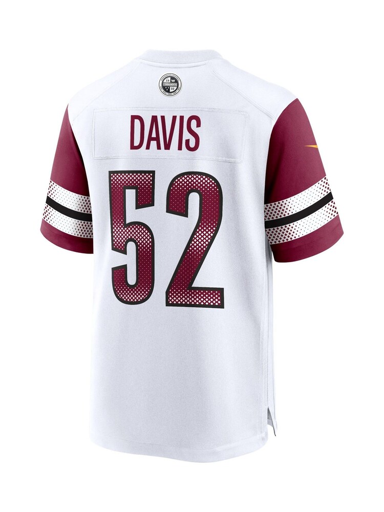 Washington Commanders Road Game White Jersey - Jamin Davis - Image 3 of 3 Washington Commanders Road Game White Jersey - Jamin Davis - Image 3 of 3
