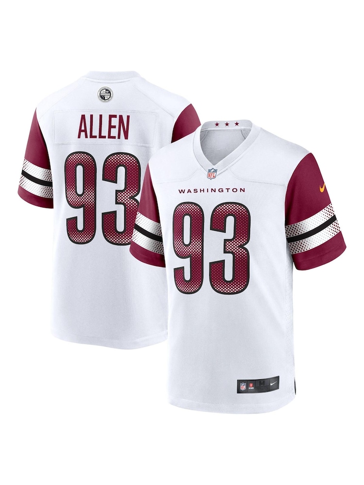 Fanatics Washington Commanders Road Game White Jersey  - Jonathan Allen - Image 1 of 3